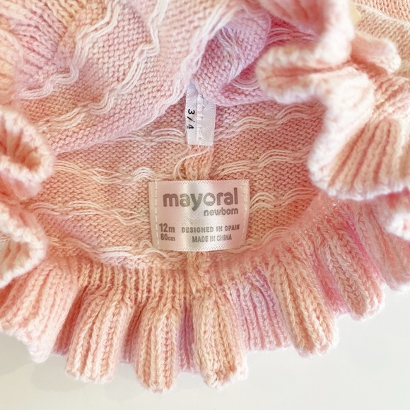 Mayoral Newborn Ruffled Hat - Picture 3 of 4
